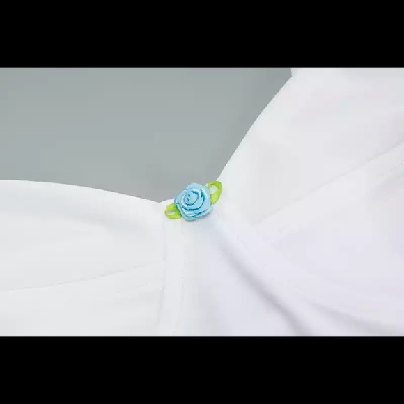 White baby deer cropped corset top - Picture 10 of 13